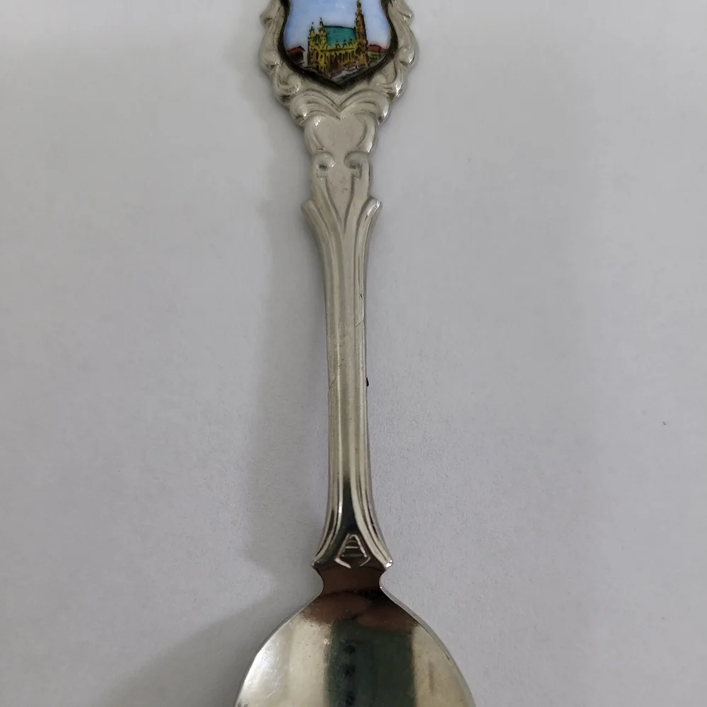 Vintage Collector's Spoon Wien Silver Tone